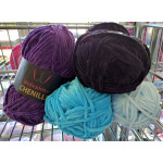Wolle1000 Chenille - 28 goldbraun - 100g