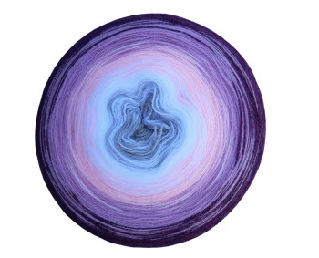 Wolle1000 - Trend Acrylic - Farbe 1008 (Grau-Weiss-Rosa-Flieder-Violett) 2000m Bobbel