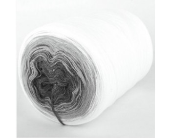 Wolle1000 - Trend Acrylic - Farbe 187 (Grau-Hellgrau-Weiss) 2000m Bobbel