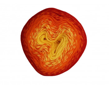Wolle1000 - Trend Cotton - Farbe 412 (Gelb-Orange-Rot) 1000m Bobbel
