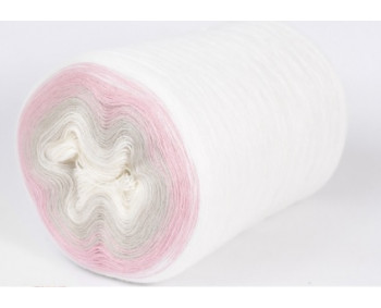 Wolle1000 - Trend Merino - Farbe 505 (Wollweiss-Stone-Rosa-Weiss) 1450m Bobbel