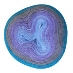 Wolle1000 - Trend Merino - Farbe 543 (Hellblau-Flieder-Stone-Opal) 1450m Bobbel