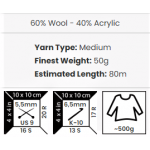 Harmony von YarnArt - 50g - Farbe A-14