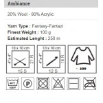 Ambiance von YarnArt - 100g - Farbe 162