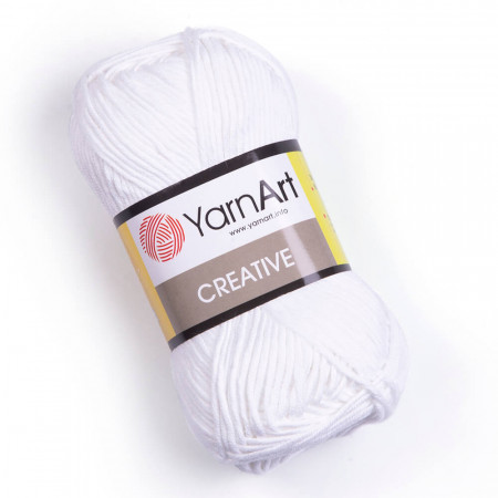 Creative von YarnArt - 100% Baumwolle - 50g - 220 weiss