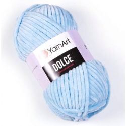 Dolce von YarnArt - 100g Chenille Garn - Farbe 749 hellblau