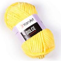 Dolce von YarnArt - 100g Chenille Garn - Farbe 761 gelb