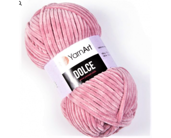 Dolce von YarnArt - 100g Chenille Garn - Farbe 769 altrosa