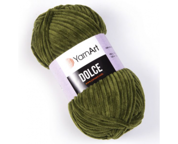 Dolce von YarnArt - 100g Chenille Garn - Farbe 772 dunkelgrün