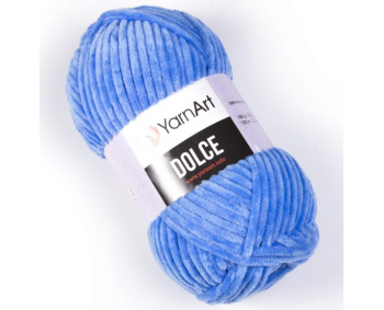 Dolce von YarnArt - 100g Chenille Garn - Farbe 777 blau