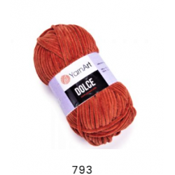 Dolce von YarnArt - 100g Chenille Garn - Farbe 793 terra