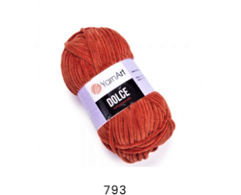 Dolce von YarnArt - 100g Chenille Garn - Farbe 793 terra