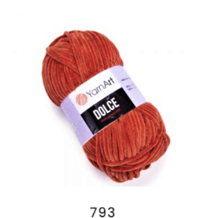 Dolce von YarnArt - 100g Chenille Garn - Farbe 793 terra