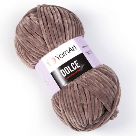 Dolce von YarnArt - 100g Chenille Garn - Farbe 754 taupe