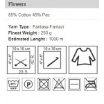 Flowers von YarnArt - 250g - Farbe 311
