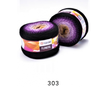 Flowers von YarnArt - 250g - Farbe 303