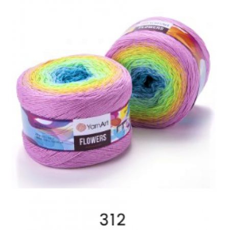 Flowers von YarnArt - 250g - Farbe 312