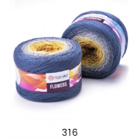 Flowers von YarnArt - 250g - Farbe 316