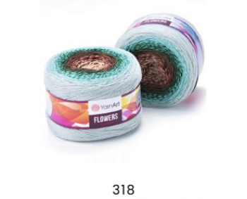 Flowers von YarnArt - 250g - Farbe 318