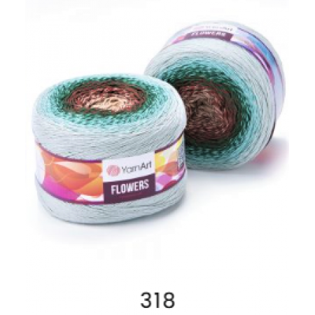 Flowers von YarnArt - 250g - Farbe 318