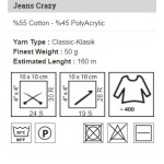 Jeans Crazy von YarnArt - 50g - Farbe 8203