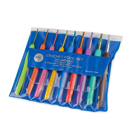 Häkelnadel-Set / 9 Stück  ( 2 - 6 mm) 