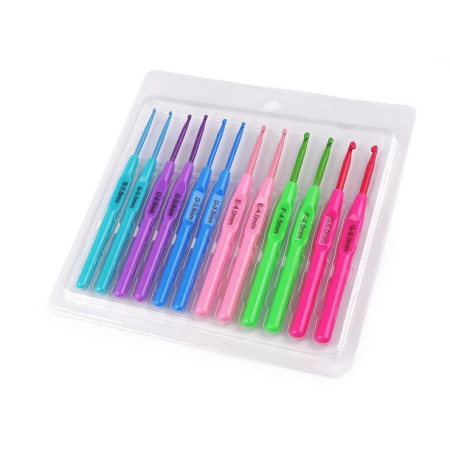 Häkelnadel-Set / 12 Stück  ( 2,5 - 5mm )