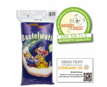 Bastelwatte - weiß - 300g Beutel