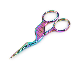 Stickschere - Storch - Länge 10cm - Multicolor