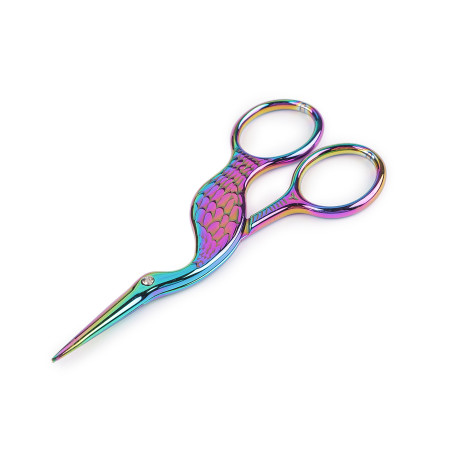 Stickschere - Storch - Länge 10cm - Multicolor