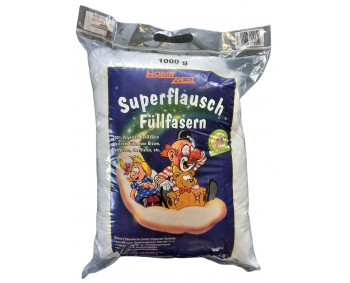 !Superflausch Füllfasern - weiß - 1000g Beutel