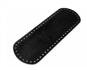 !NEU - Taschenboden - schwarz - Kunstleder - 10x30cm